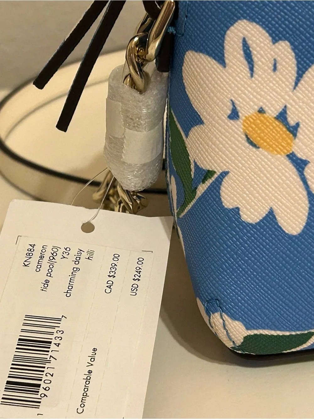 kate spade Blue Floral Dome crossbody bag